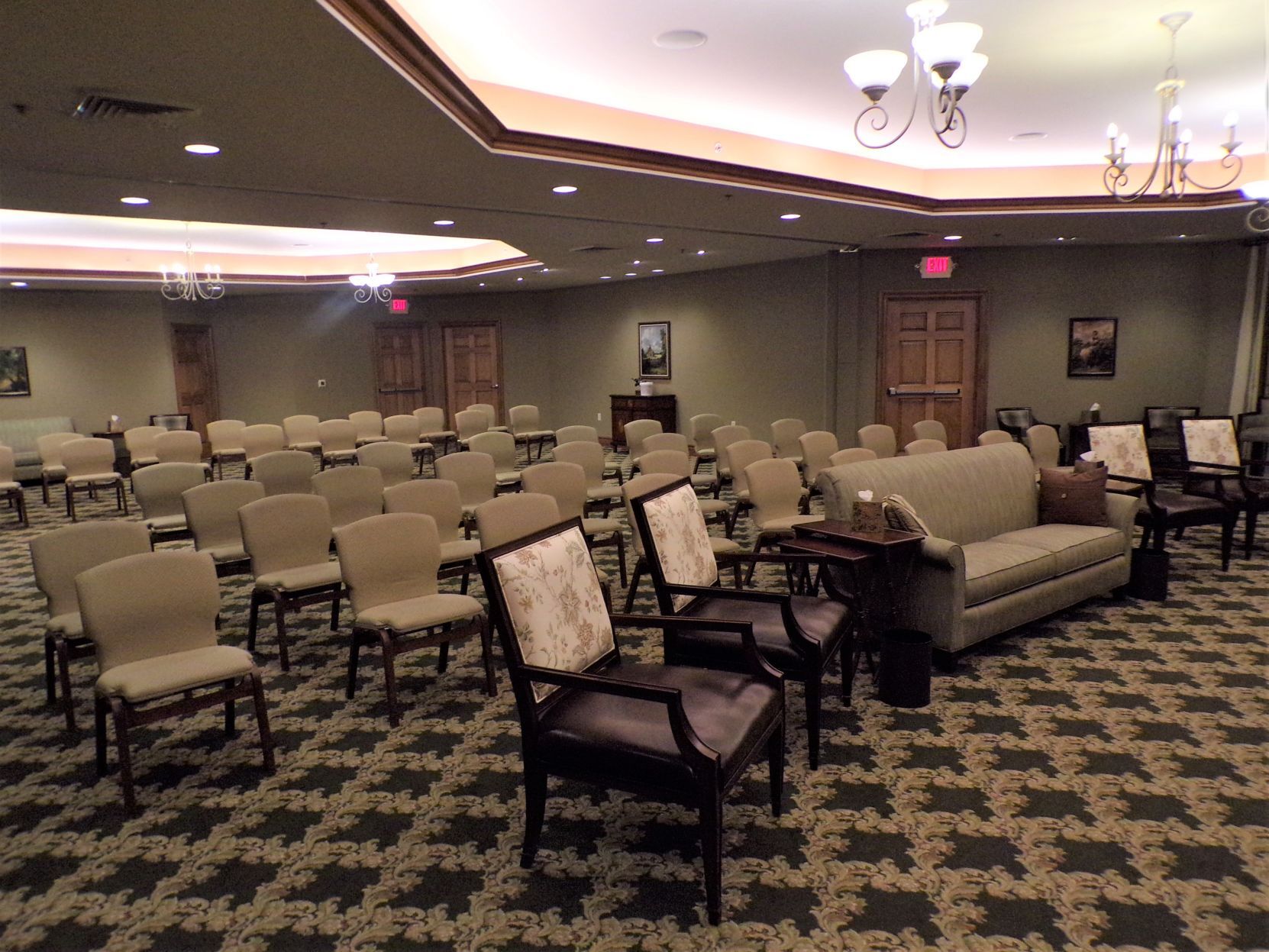 Socially distanced chairs
